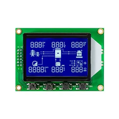 Podporuje segment STN LCD více-barevný displej?
